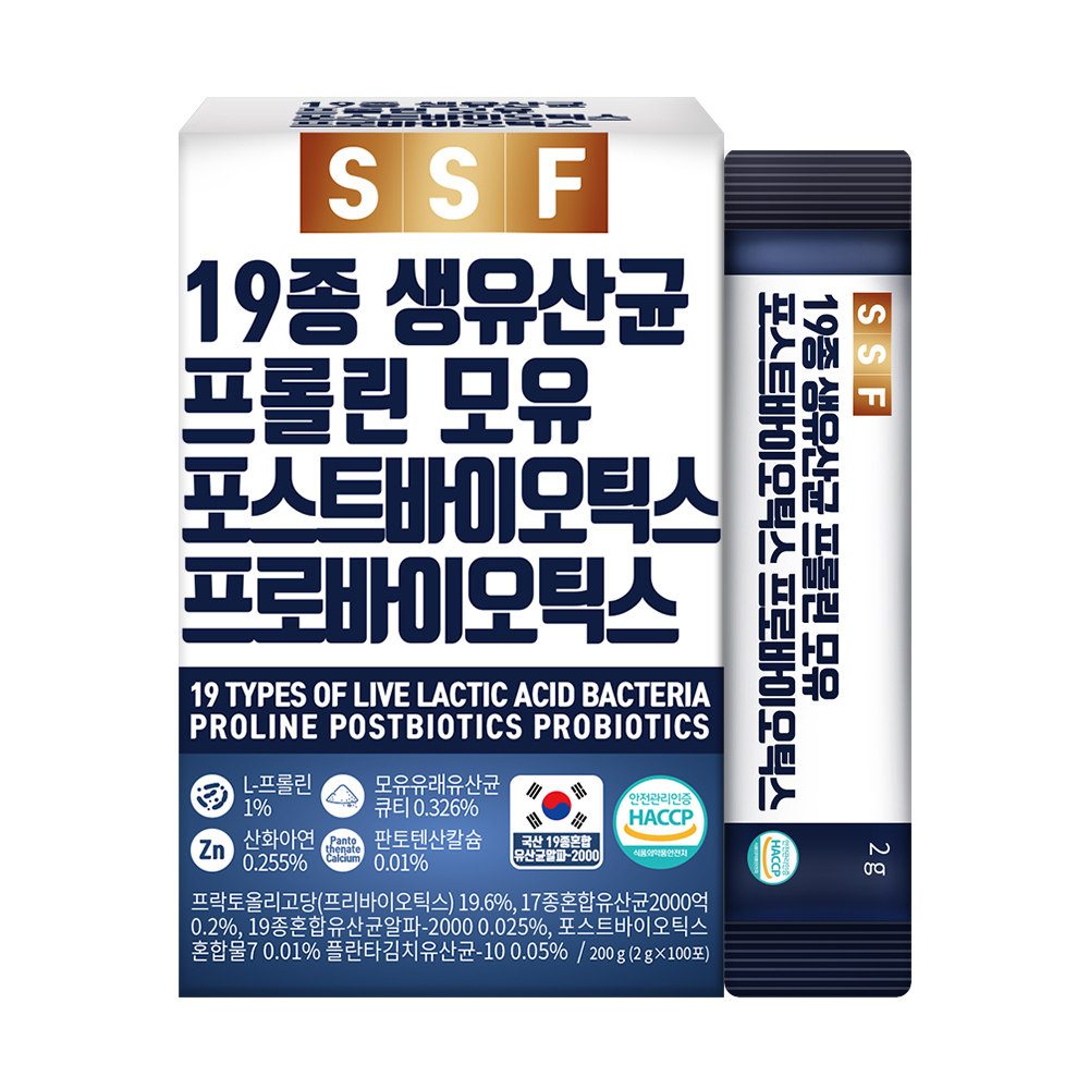 순수식품 프롤린 모유 생<b>유산균</b> 포스트바이오틱스 2g x 100포, 1개