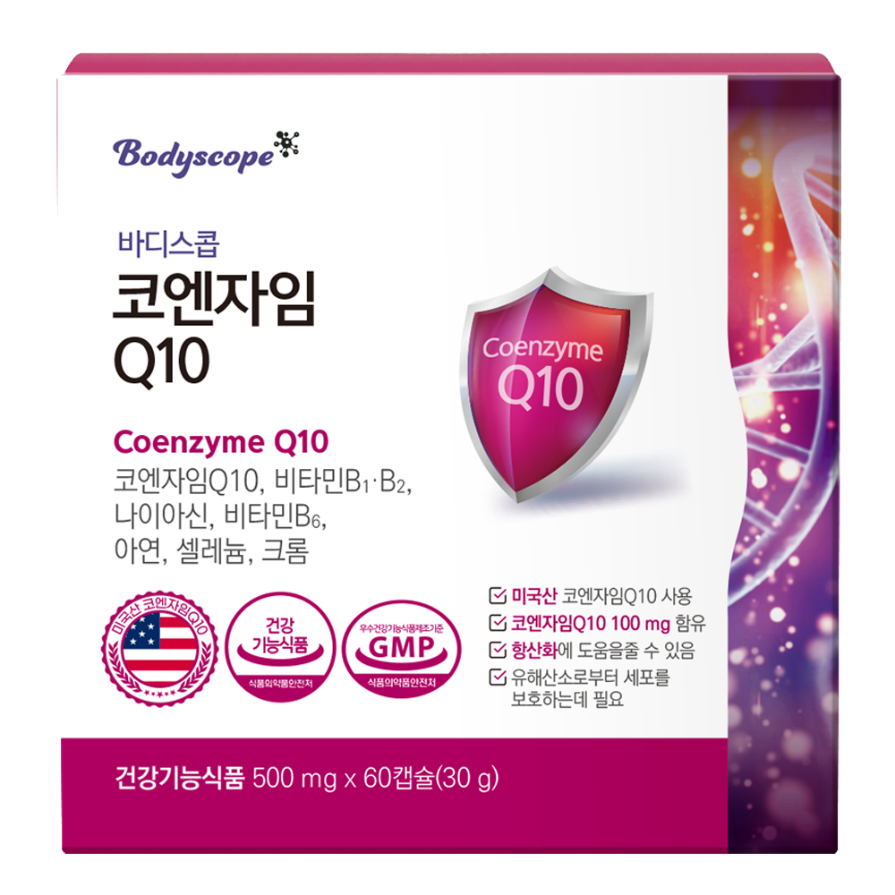 <b>바디스콥</b> 코엔자임 Q10 500mg x 60캡슐, 2개