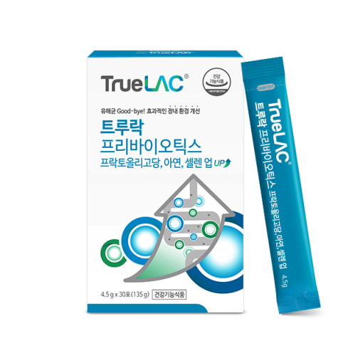 트루락 프리바이오틱스 아연 유산균 4.5g x 30포, 6개