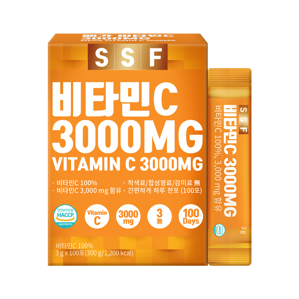 순수식품 <b>비타민C</b> 3000mg 3g x 100포, 1개