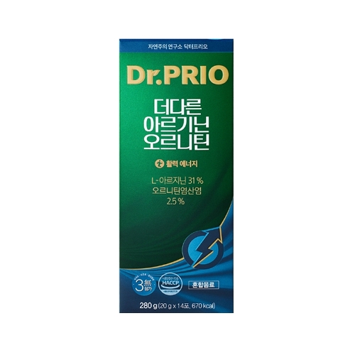 닥터프리오 더다른 아르기닌 <b>오르니틴</b> 20g x 14포, 2개