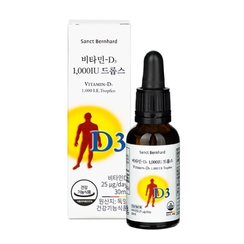 <b>휴럼 비타민D</b>3 1000IU 드롭스 30ml, 1개