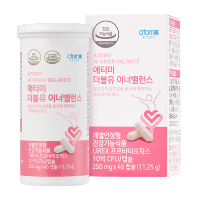 애터미 <b>더블유 이너밸런스</b> 250mg x 45캡슐, 1개