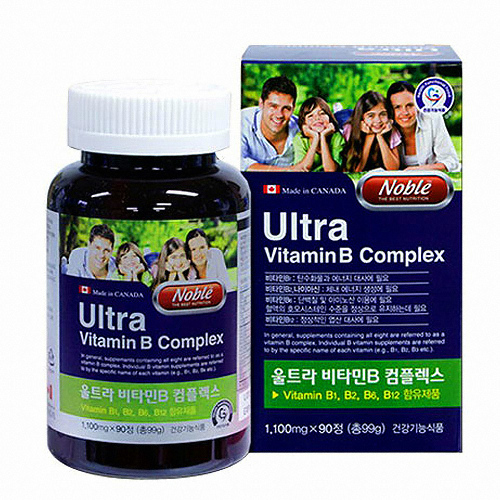 노블 울트라 비타민B 컴플렉스 1200mg x 90정, 2개