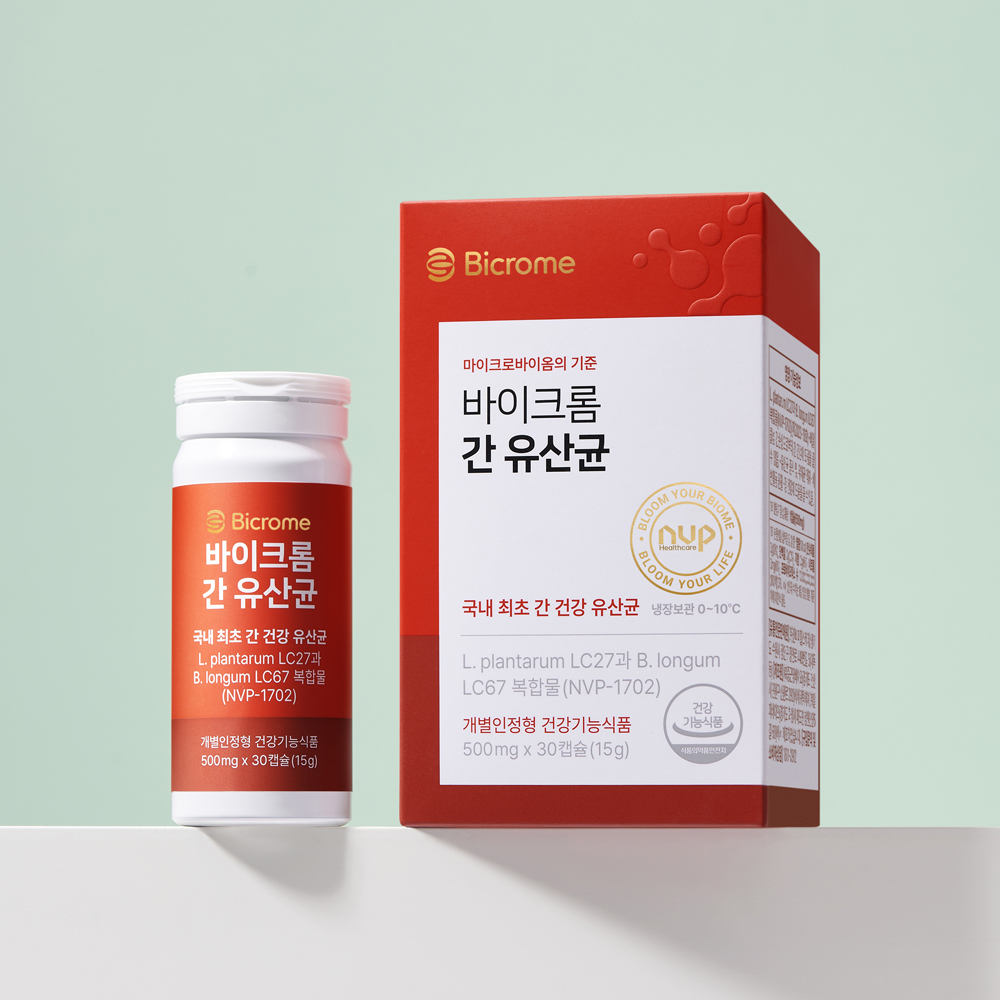 바이크롬 간 유산균 500mg x 30캡슐, 1개