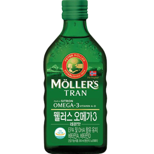 한국야쿠르트 뭴러스 오메가3 레몬맛 <b>250</b>ml, 1개