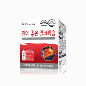 닥터엘리자베스 간에 좋은 밀크씨슬 1000mg x 60정, 1개
