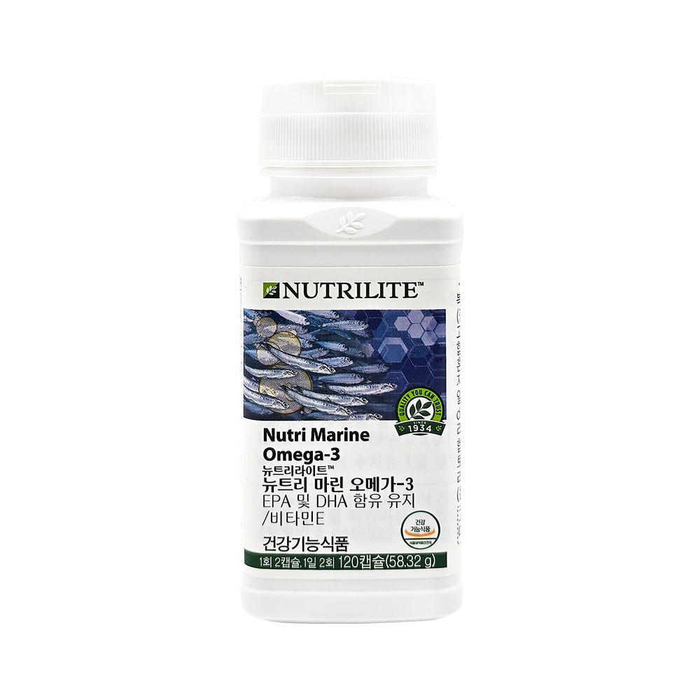 뉴트리라이트 뉴트리 마린 <b>오메가3</b> 486mg x 120캡슐, 1개