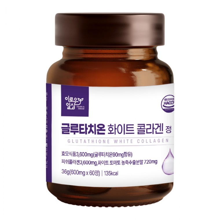 글루타치온 화이트 콜라겐 정 500mg x 60정, 1개