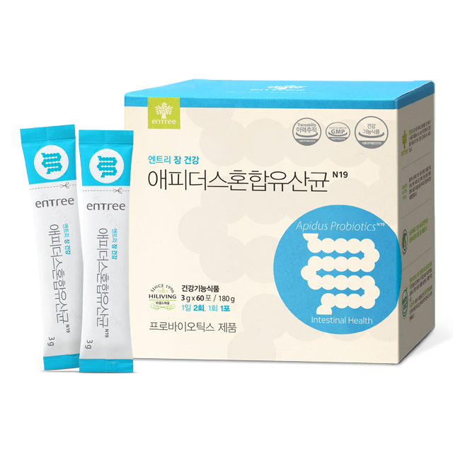 <b>하이리빙</b> 애피더스혼합유산균 3g x 60포, 1개