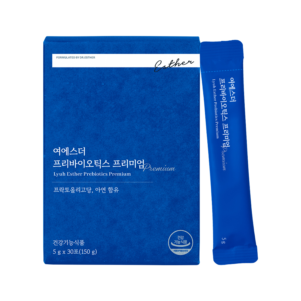 에스더포뮬러 여에스더 <b>프리바이오틱스</b> 프리미엄 5g x 30포, 1개
