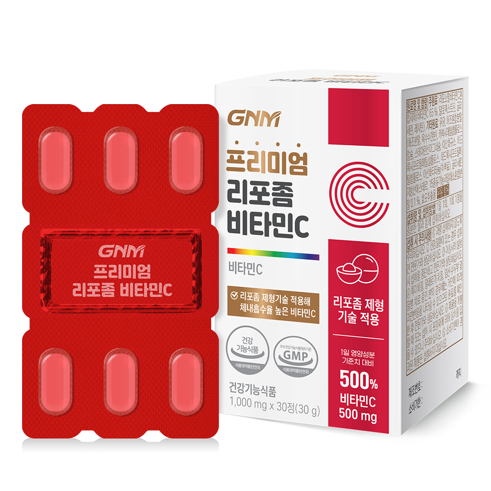 GNM자연의품격 프리미엄 리포좀 <b>비타민C</b> 1000mg x 30정, 1개