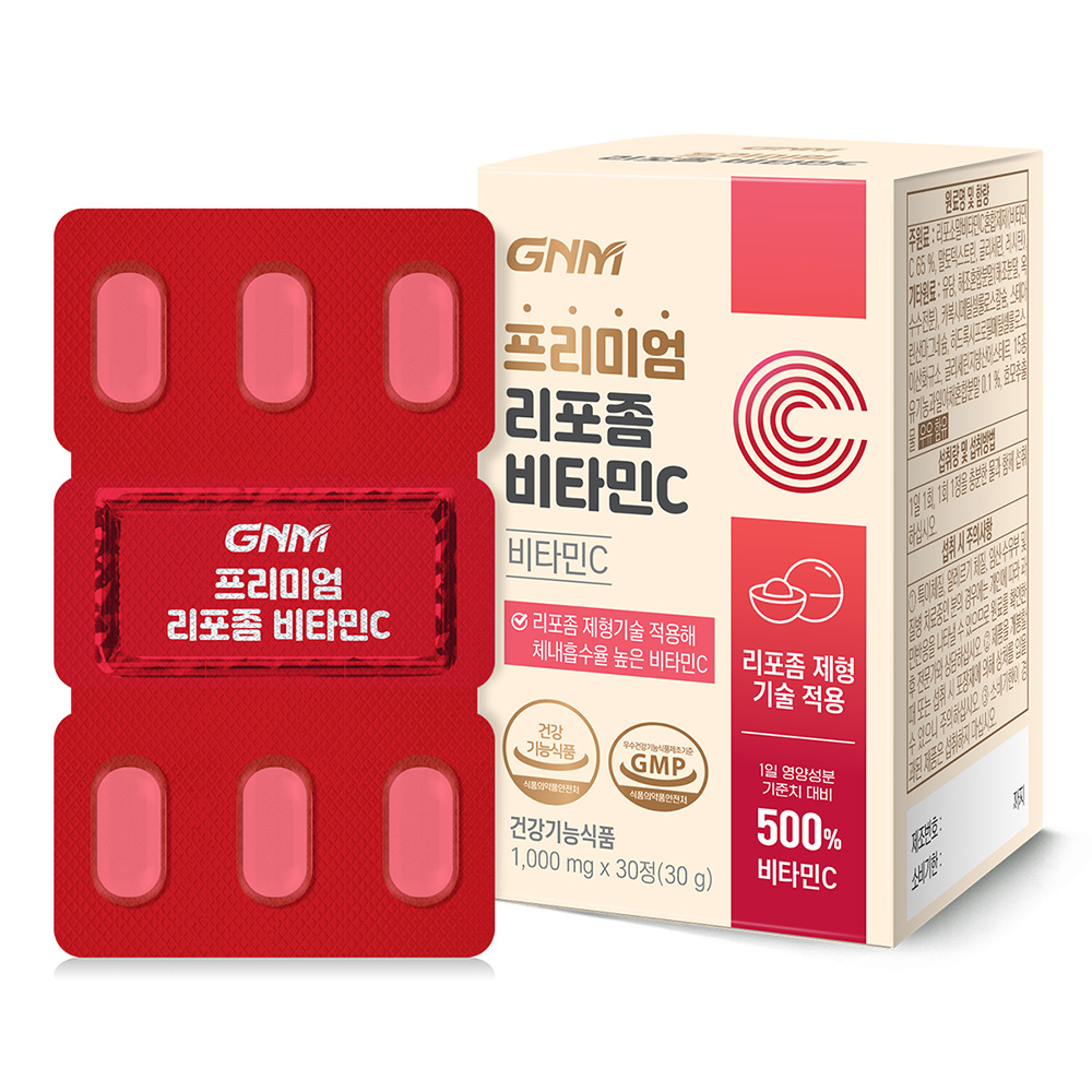 GNM자연의품격 프리미엄 <b>리포좀 비타민C</b> 1000mg x 30정, 3개