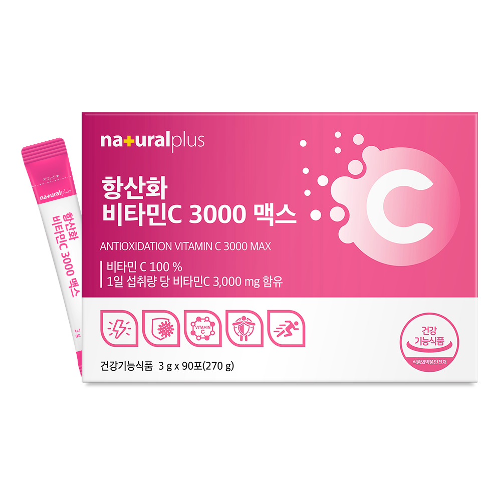 내츄럴플러스 항산화 비타민C 3000 맥스 3g x 90포, 2개