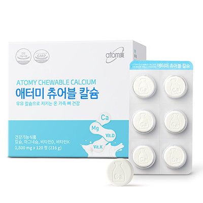 애터미 <b>츄어블 칼슘</b> 1800mg x 120정, 1개
