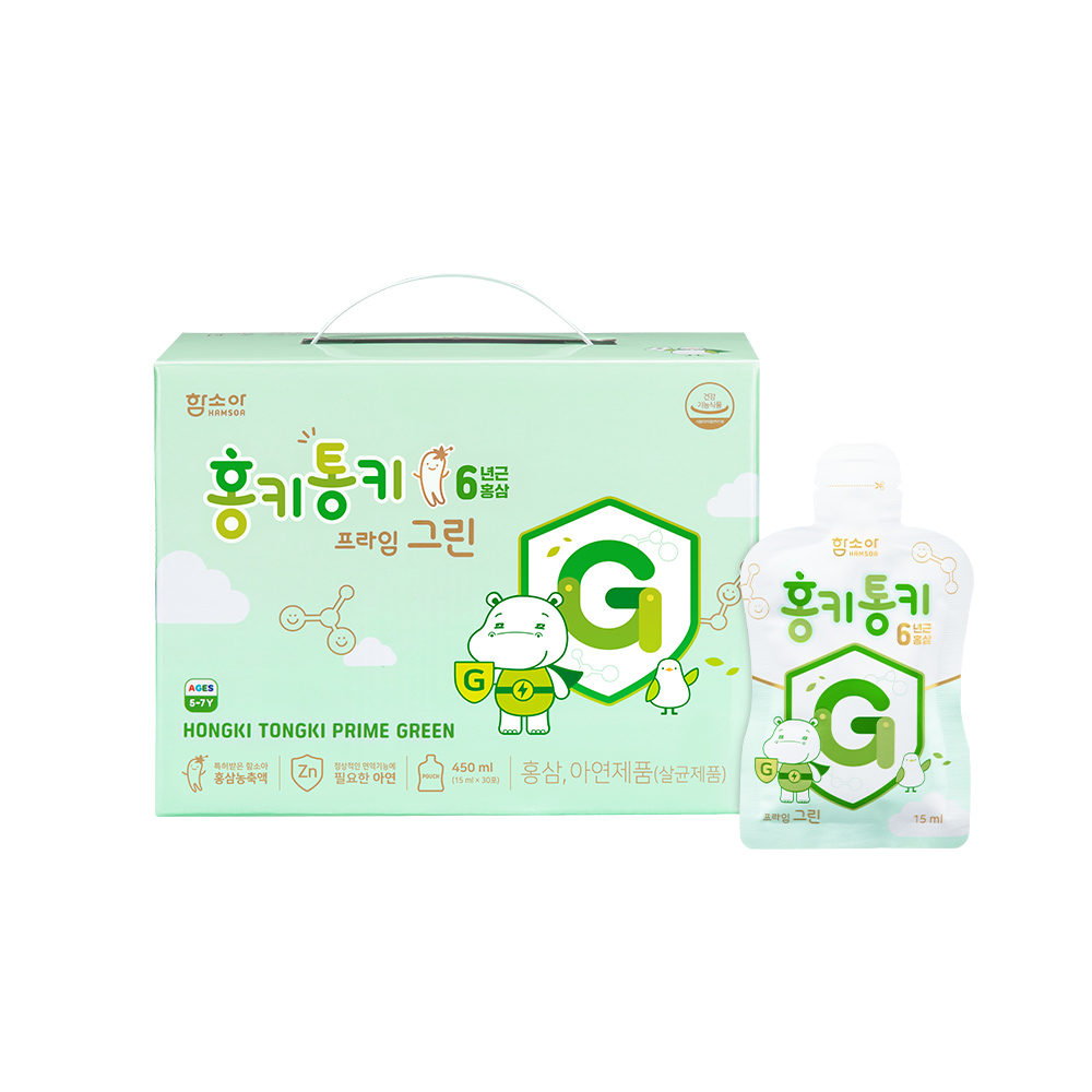 함소아 홍키통키 프라임 그린 15ml x 30포, 1개