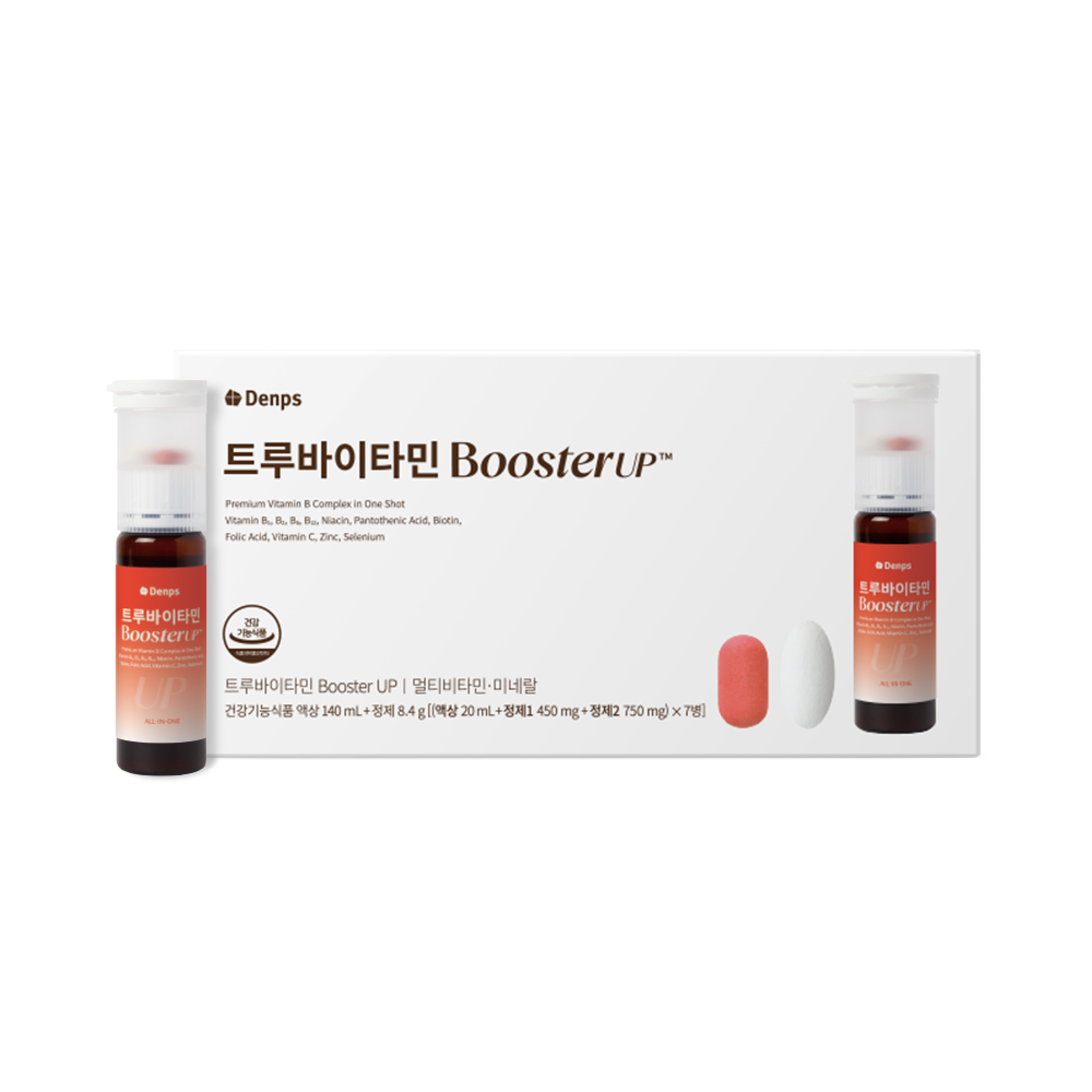 덴프스 <b>트루</b>바이타민 부스터 업 (액상20ml + 정제450mg + 정제750mg) x 7개입, 4개