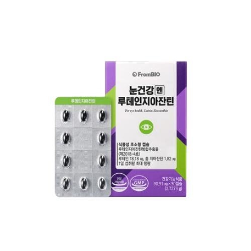 프롬바이오 <b>눈건강엔 루테인</b>지아잔틴 90.91mg x 30캡슐, 1개