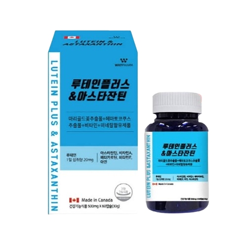 웨이팜 루테인 플러스 아스타잔틴 500mg x 60캡슐, 1개
