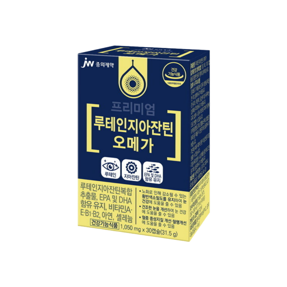 JW중외제약 루테인지아잔틴 오메가3 1050mg x 30캡슐, 3개