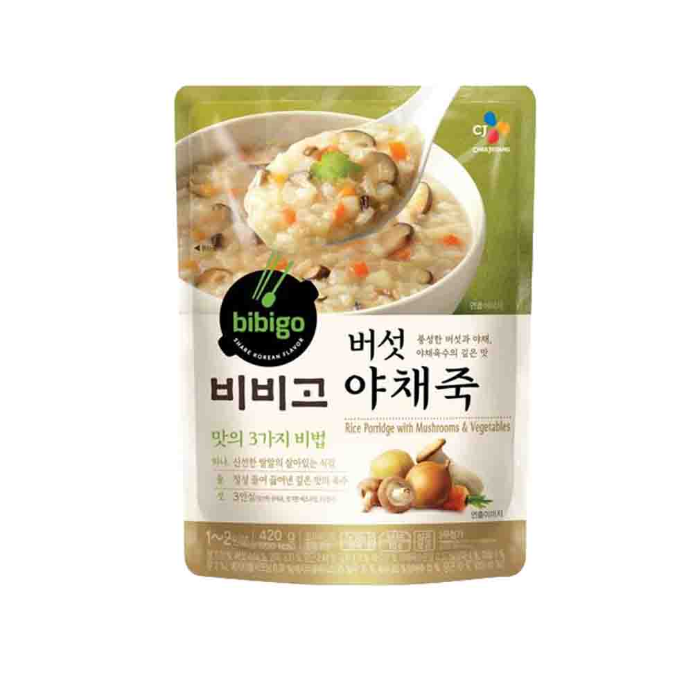 비비고 버섯야채죽