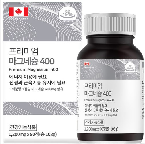 힐링팩토리 <b>프리미엄 마그네슘</b> 400 1200mg x 90정, 1개
