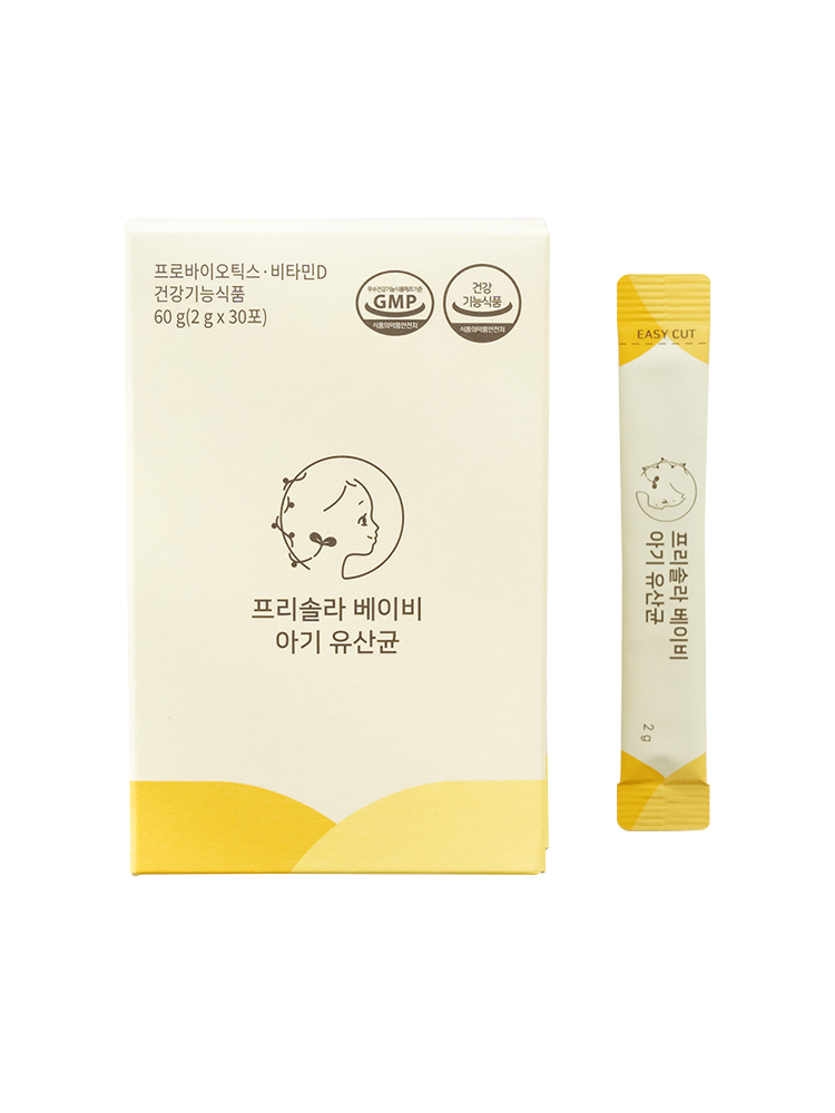 <b>프리솔라</b> 베이비 <b>아기</b> 유산균 2g x 30포, 1개