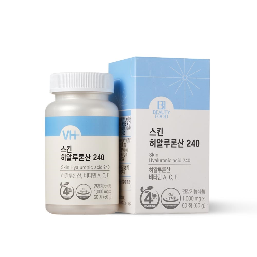 비타민하우스 <b>스킨 히알루론산 240</b> 1000mg x 60정, 3개