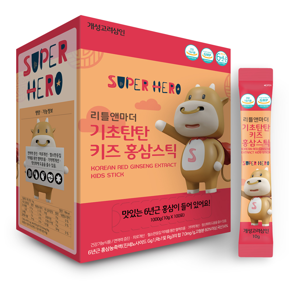 리틀앤마더 기초탄탄 키즈 홍삼스틱