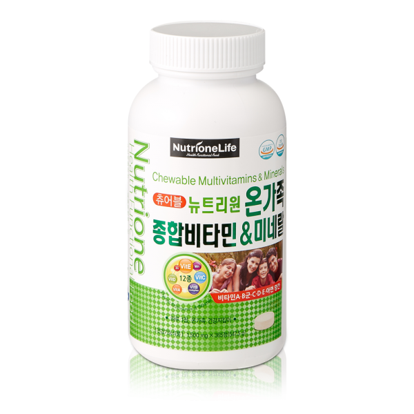 뉴트리원 온가족 종합<b>비타민</b> &amp; 미네랄 1500mg x 365정, 1개