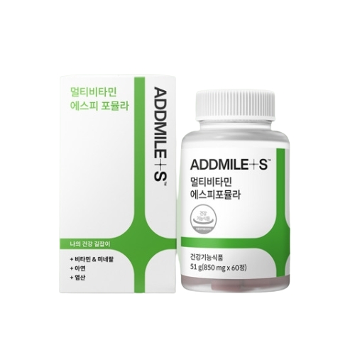<b>애드마일스</b> 멀티<b>비타민</b> 에스피포뮬라 850mg x 60정, 1개