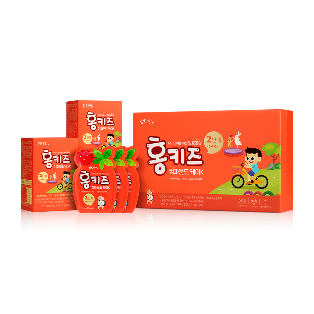 참다한 홍키즈 2단계 35ml x 30포, 1개
