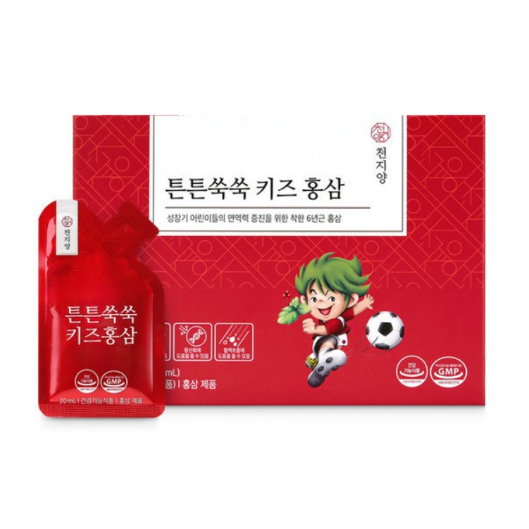 천지양 튼튼쑥쑥 키즈홍삼 20ml x 30포, 2개