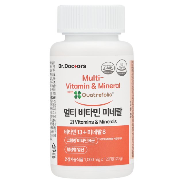 <b>닥터닥터스 멀티</b> 비타민 <b>미네랄</b> 1000mg x 120정, 1개