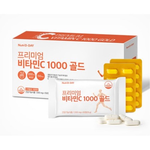 뉴트리디데이 프리미엄 <b>비타민C</b> 1000 골드 1100mg x 150정, 1개