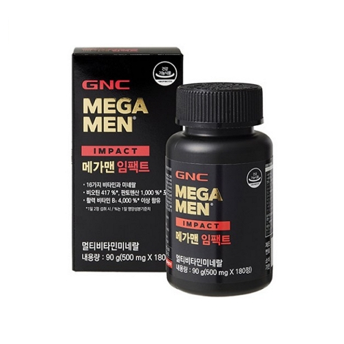 GNC 메가맨 임팩트 500mg x 180정, 1개
