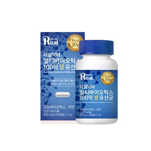 <b>리얼닥터</b> 멀티바이오틱스 100억 생 유산균 400mg x 30캡슐, 5개