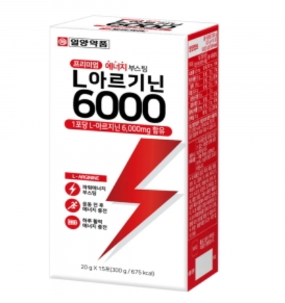 일양약품 <b>L 아르기닌</b> 6000 20g x 15포, 4개