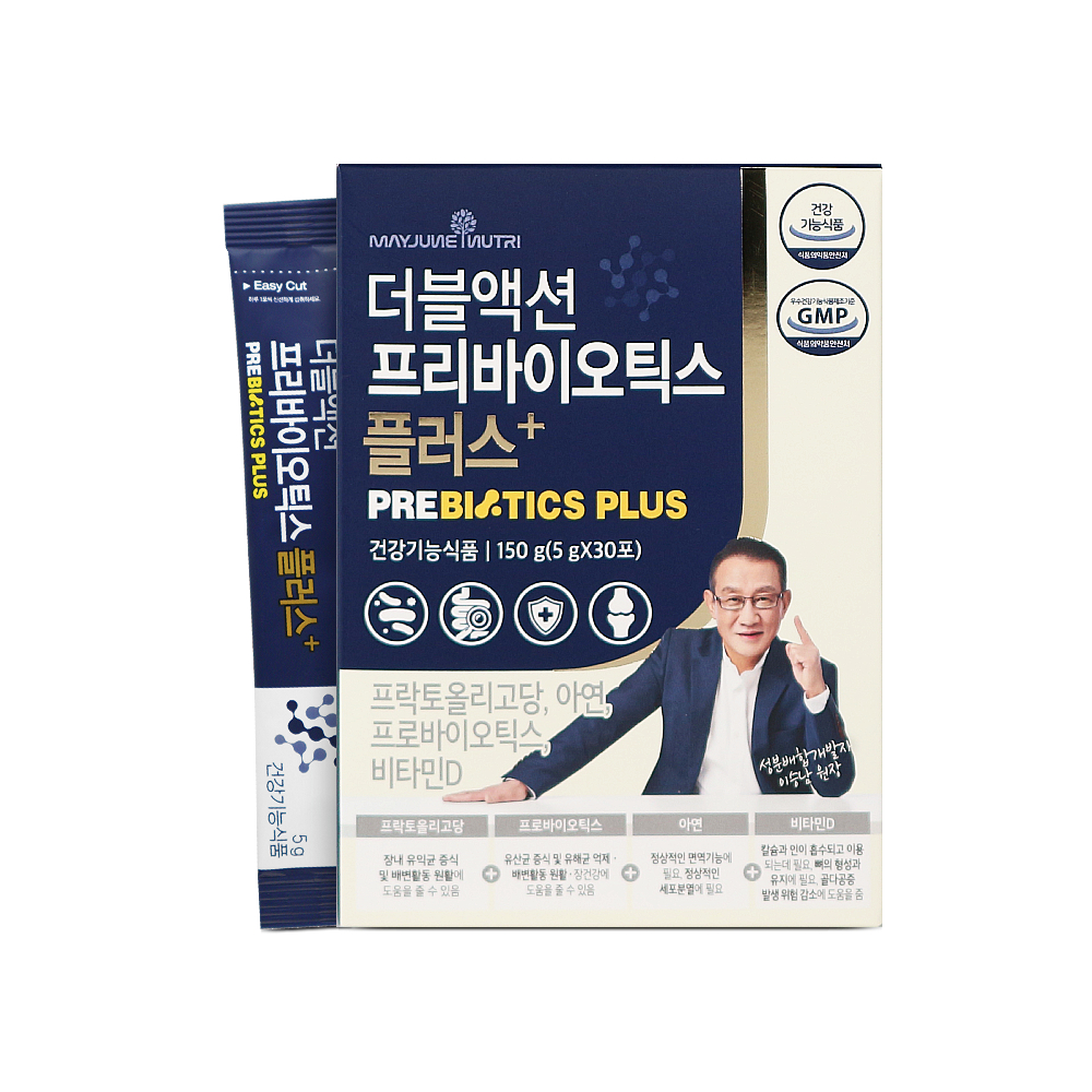 <b>메이준뉴트리 더블액션 프리바이오틱스 플러스</b> 5g x 30포, 1개
