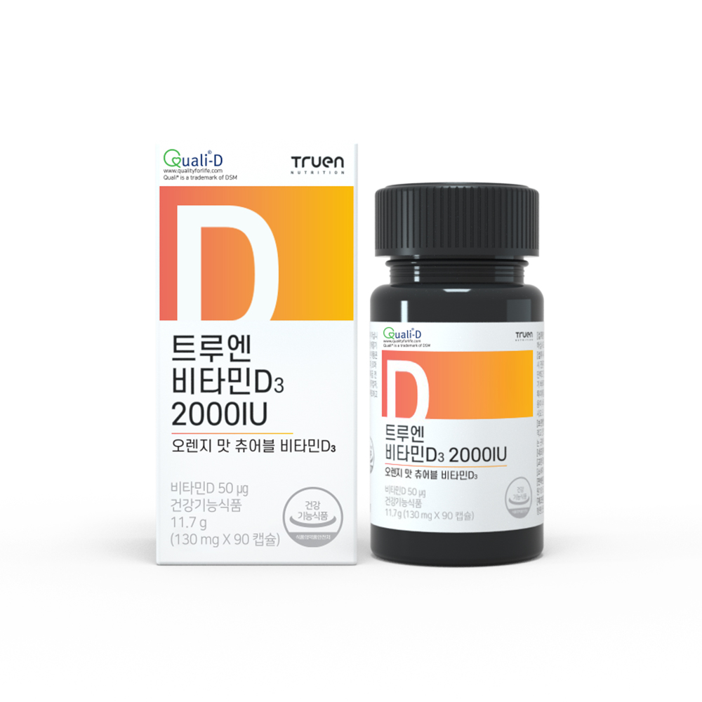 <b>트루엔 비타민D3</b> 2000IU 130mg x 90캡슐, 1개