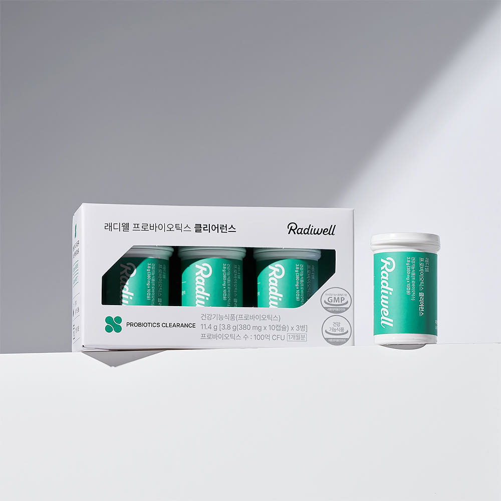 래디웰 프로바이오틱스 클리어런스 장유산균 380mg x 30캡슐, 3개