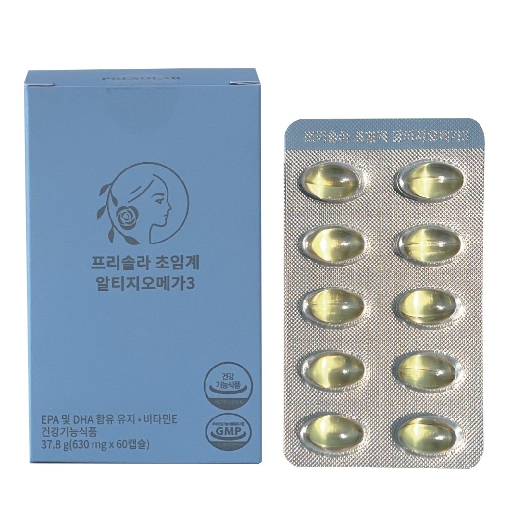 <b>프리솔라</b> 초임계 알티지 오메가3 630mg x 60캡슐, 1개