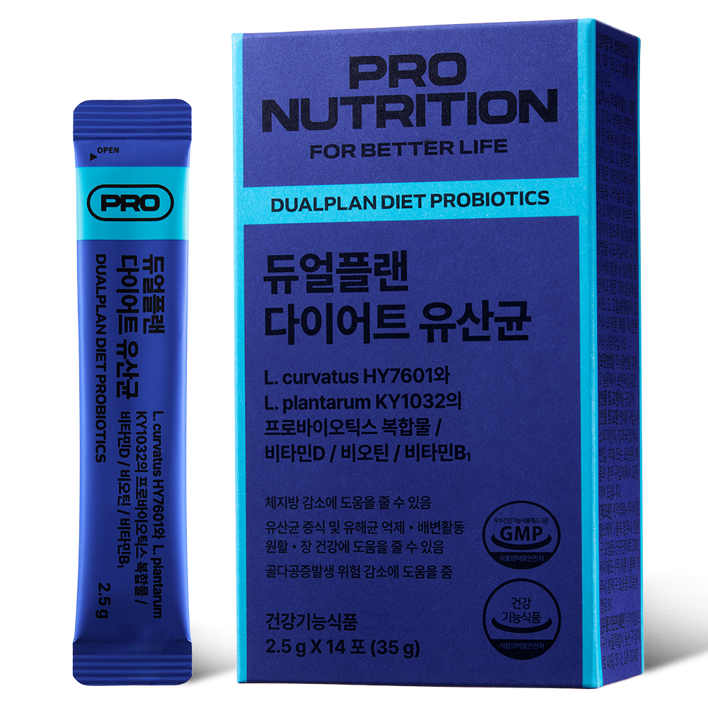 프로뉴트리션 듀얼플랜 다이어트 유산균 2.5g x 14포, 1개