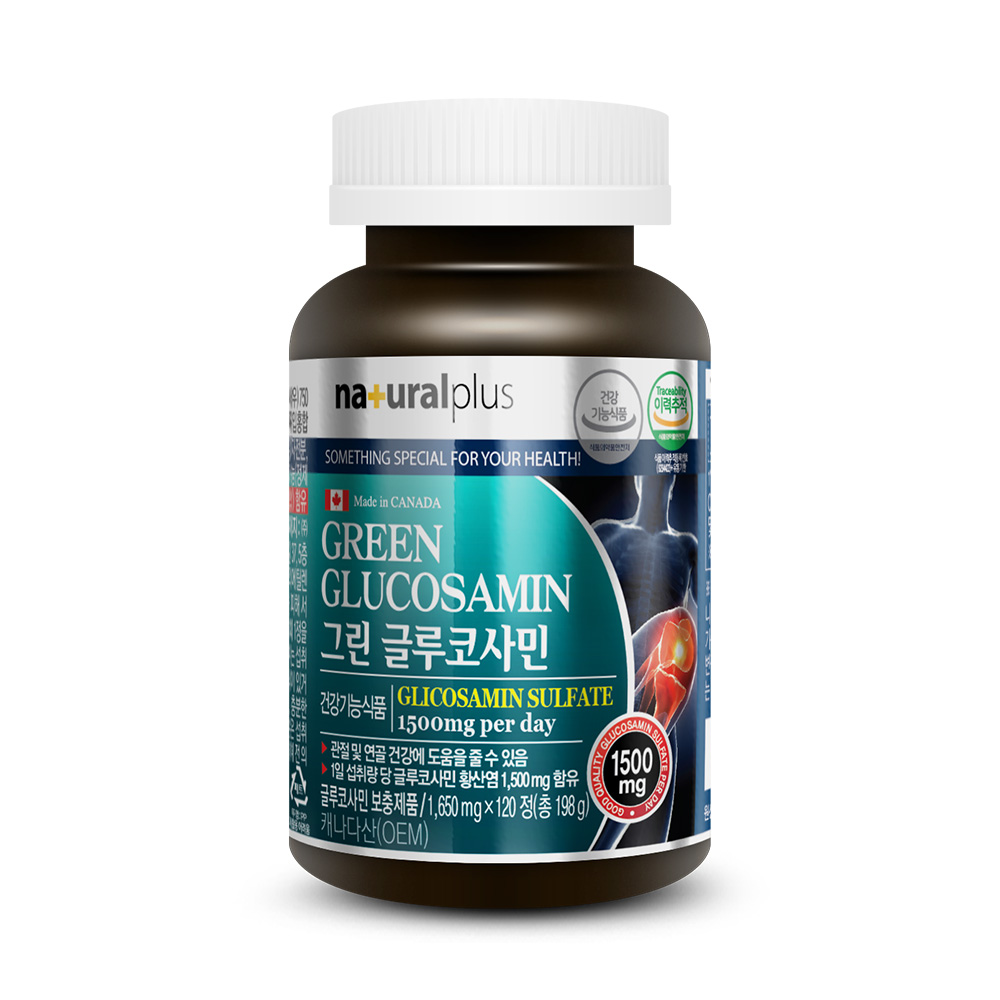 내츄럴<b>플러스</b> 그린 <b>글루코사민</b> 1650mg x 120정, 1개