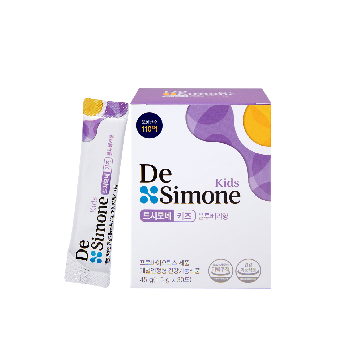 드시모네 키즈 블루베리향 1.5g x 30포, 1개