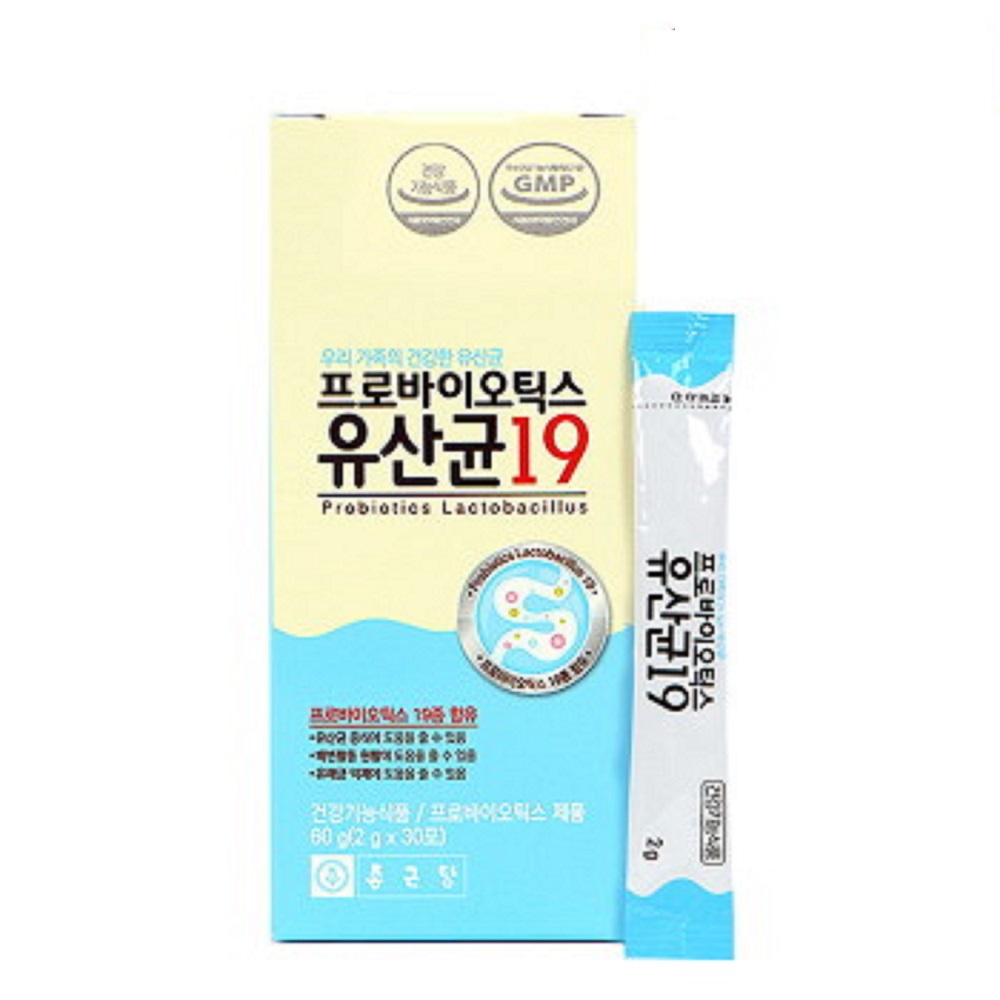 종근당 프로바이오틱스 유산균19 2g x 30포, 6개