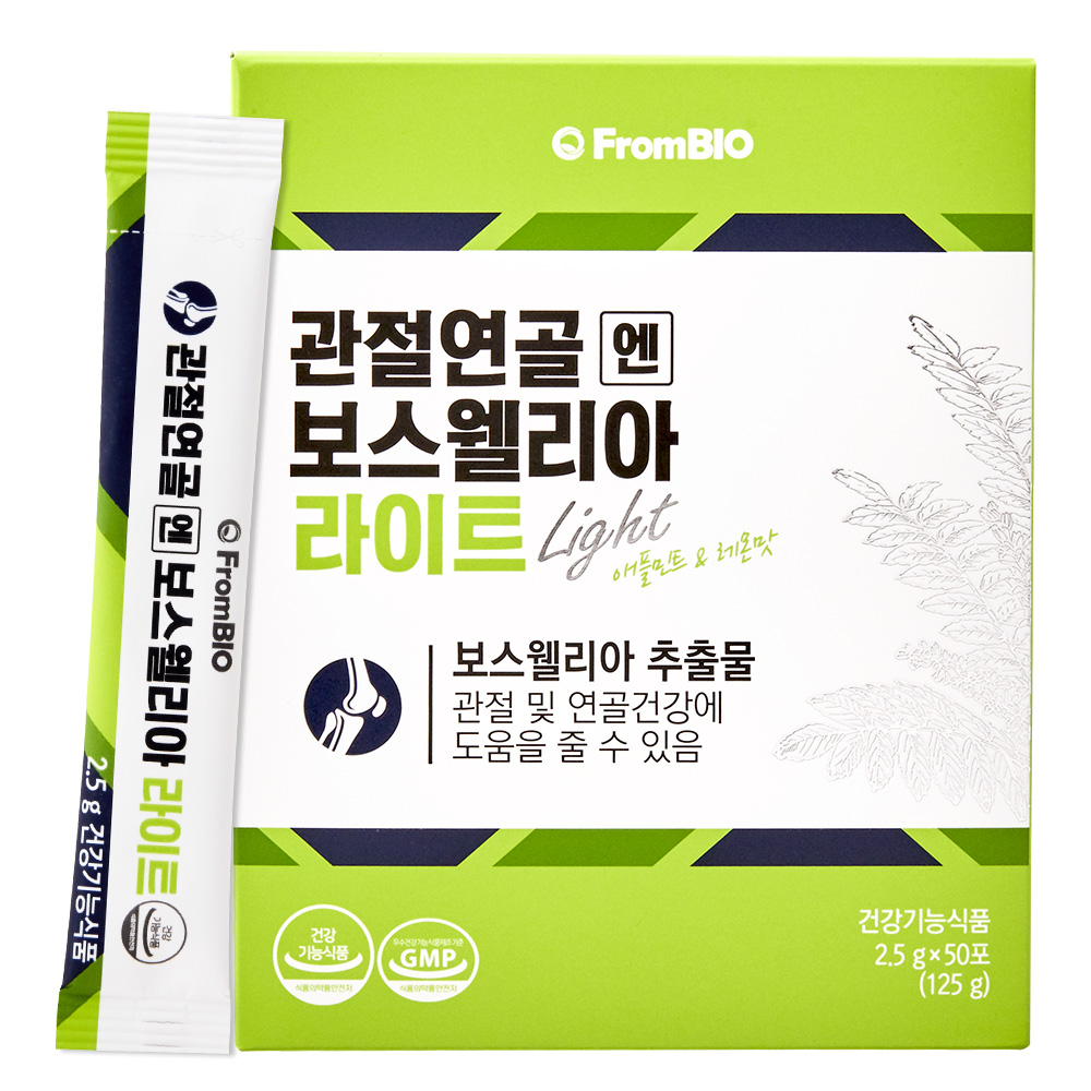<b>프롬바이오</b> 관절연골엔 <b>보스웰리아</b> 라이트 2.5g x 50포, 1개