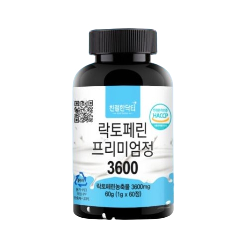 친절한닥터 <b>락토페린</b> 프리미엄정 3600 1g x 60정, 2개