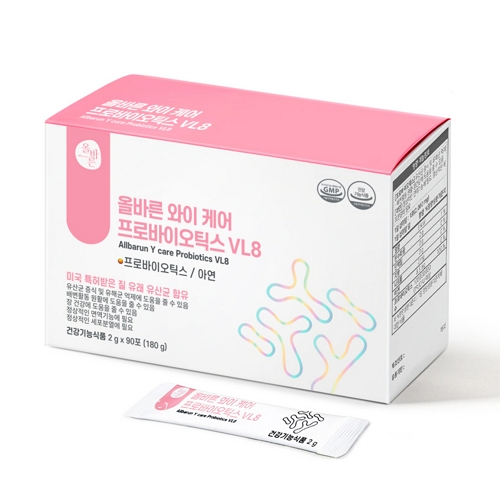 ALLBARUN 올바른 <b>와이 케어 프로바이오틱스 VL8</b> 2g x 90포, 1개