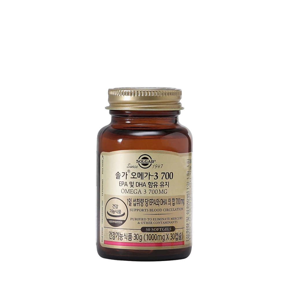 <b>솔가 오메가3</b> 700 1250mg x 30캡슐, 1개